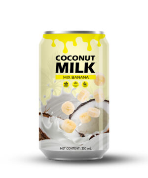 Coconut banana milk 330ml Can Private Label
