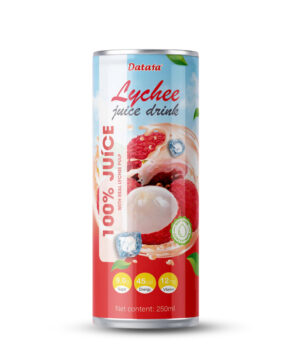 Lychee Juice Drink 330ml Can Private Label