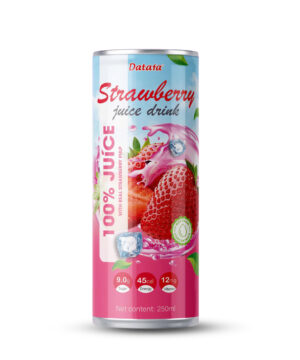 Strawberry Juice Drink 330ml Can Private Label